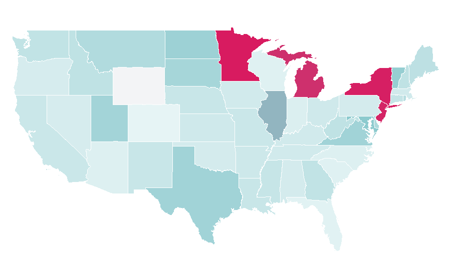 Affinity by region — Modest Fashion, United States