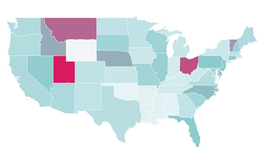 Affinity by region — Moen (company), United States