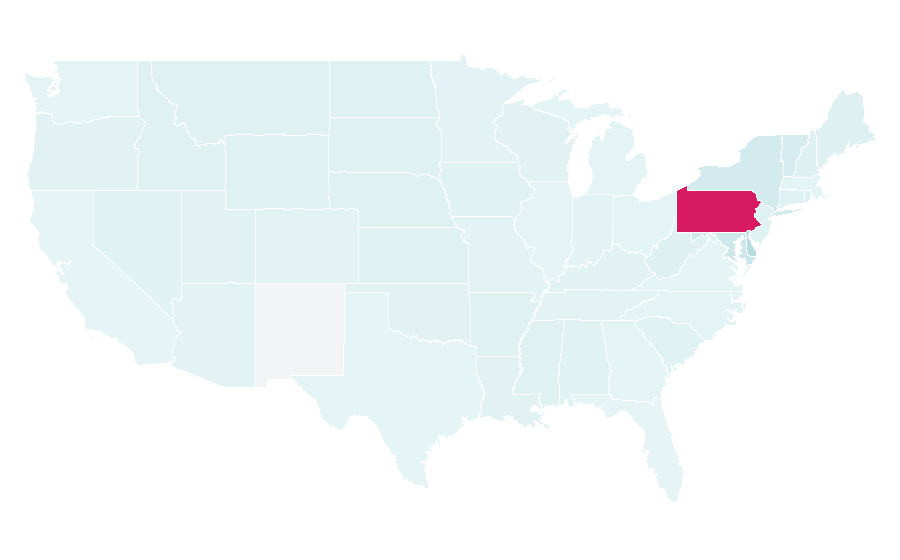 Affinity by region — Mohegan Sun at Pocono Downs, United States