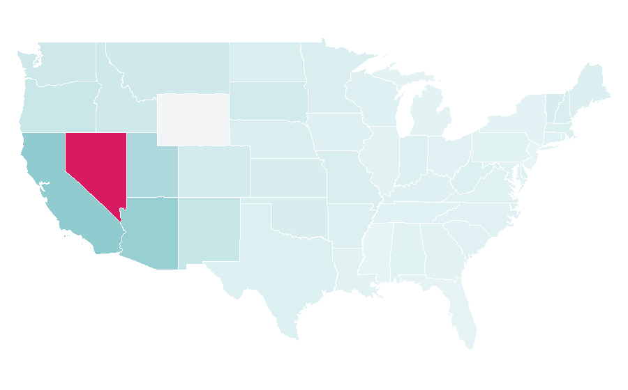 Affinity by region — Mojave Desert, United States
