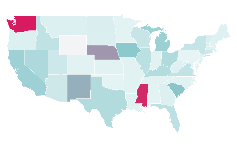 Affinity by region — Molina Healthcare, United States