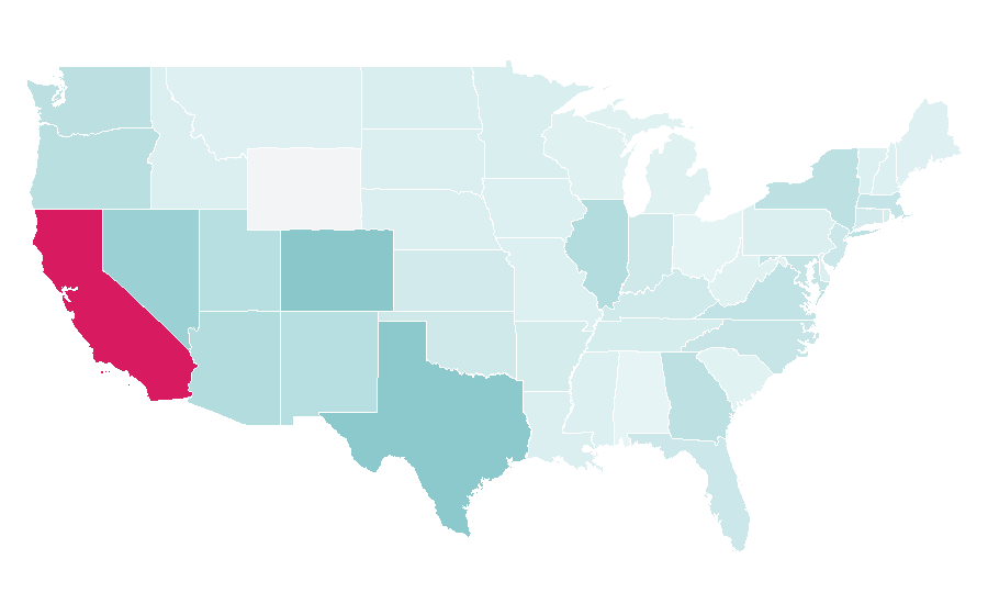 Affinity by region — Molotov (band), United States