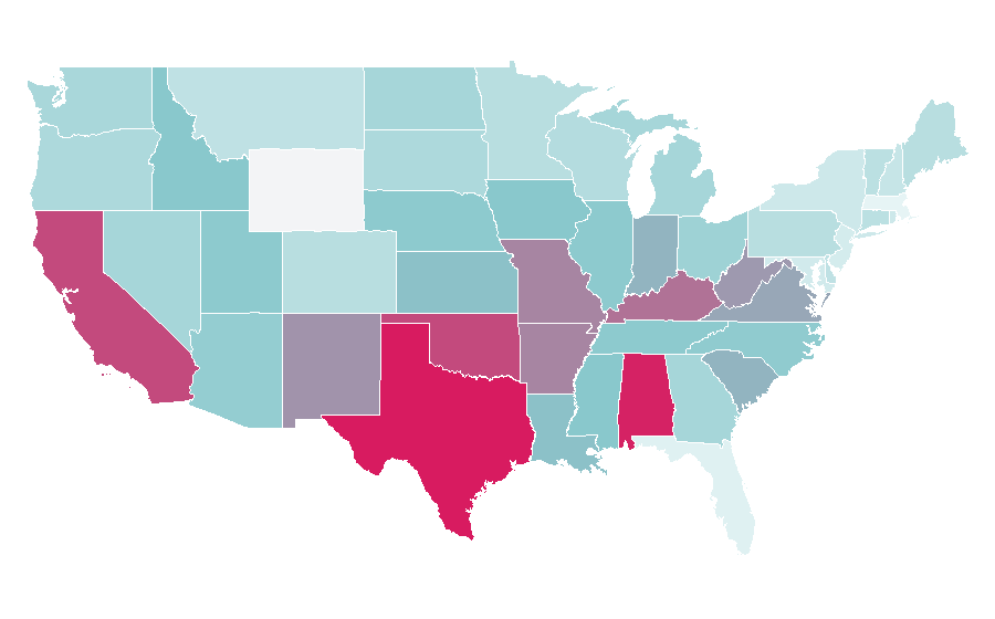 Affinity by region — Mom Jeans., United States