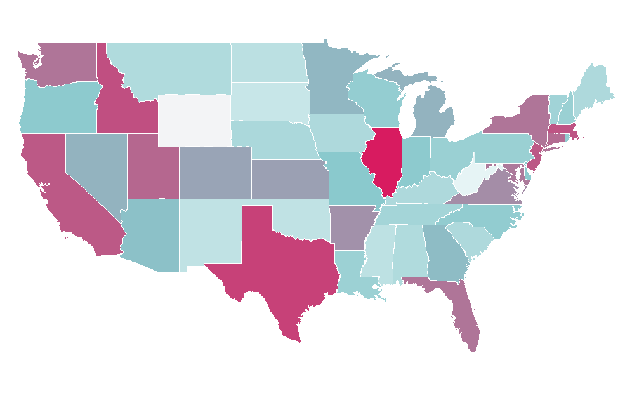Affinity by region — Monaco, United States