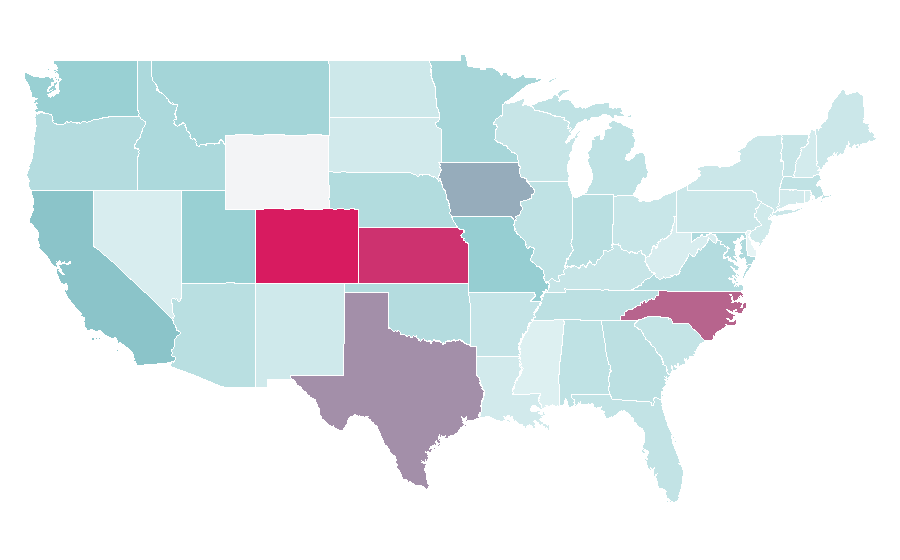 Affinity by region — Monarch, United States