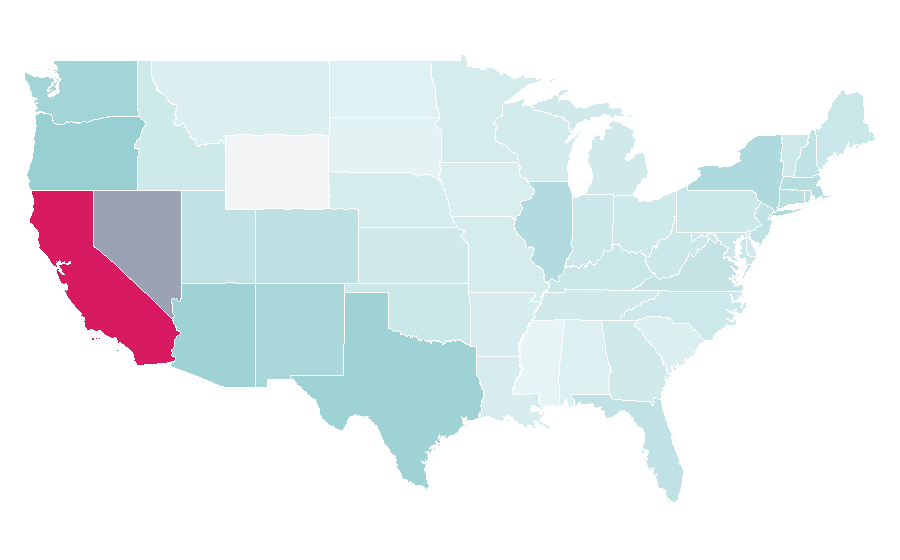 Affinity by region — Monchhichi, United States