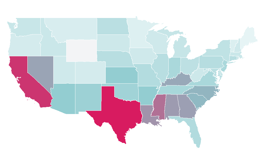Affinity by region — Money bag, United States