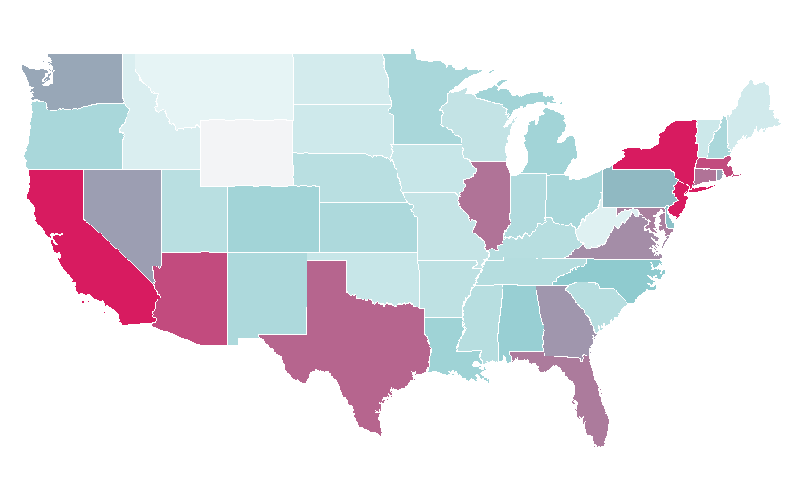 Affinity by region — Money Heist, United States