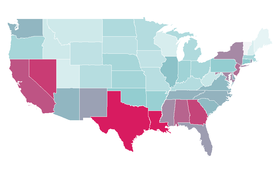 Affinity by region — Money order, United States