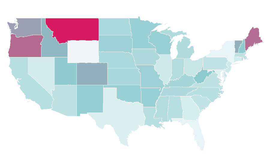 Affinity by region — Monocular, United States