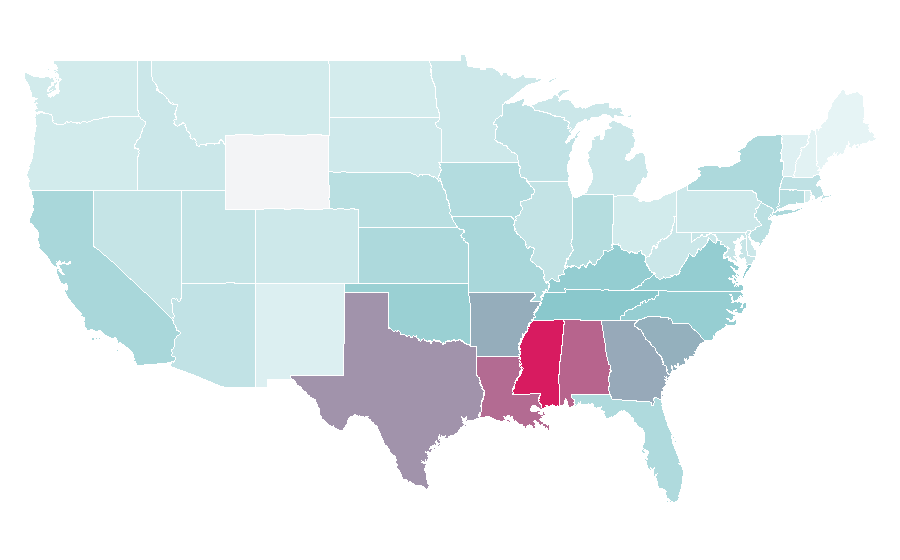 Affinity by region — Monogram, United States