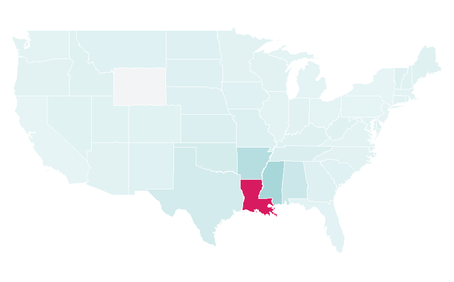 Affinity by region — Monroe, Louisiana, United States