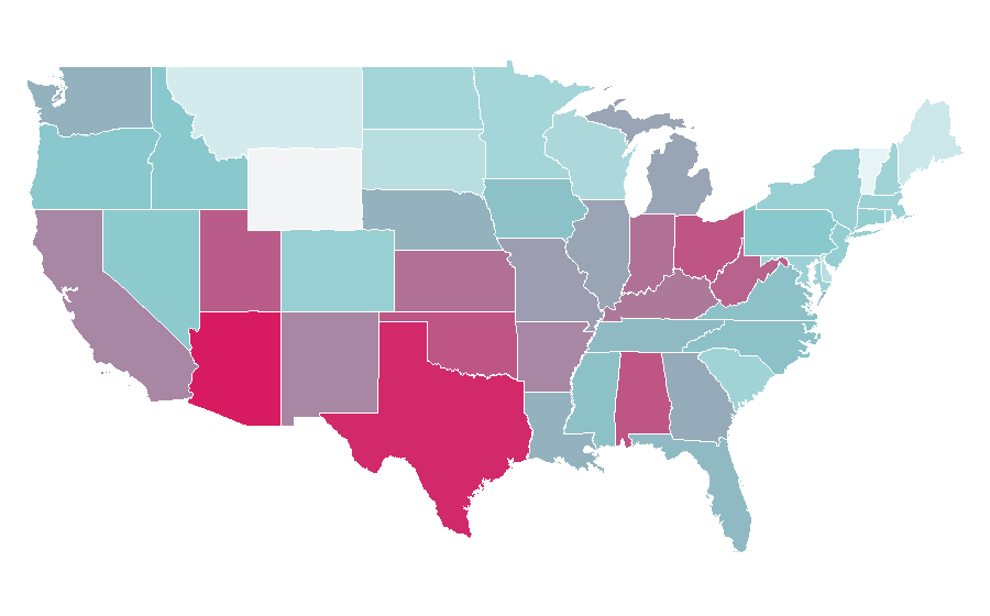 Affinity by region — Monster, United States