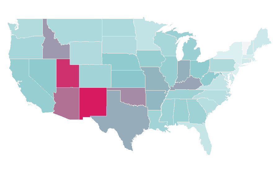 Affinity by region — Monster House (film), United States