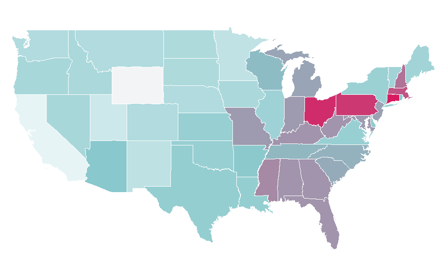 Affinity by region — Monster.com, United States