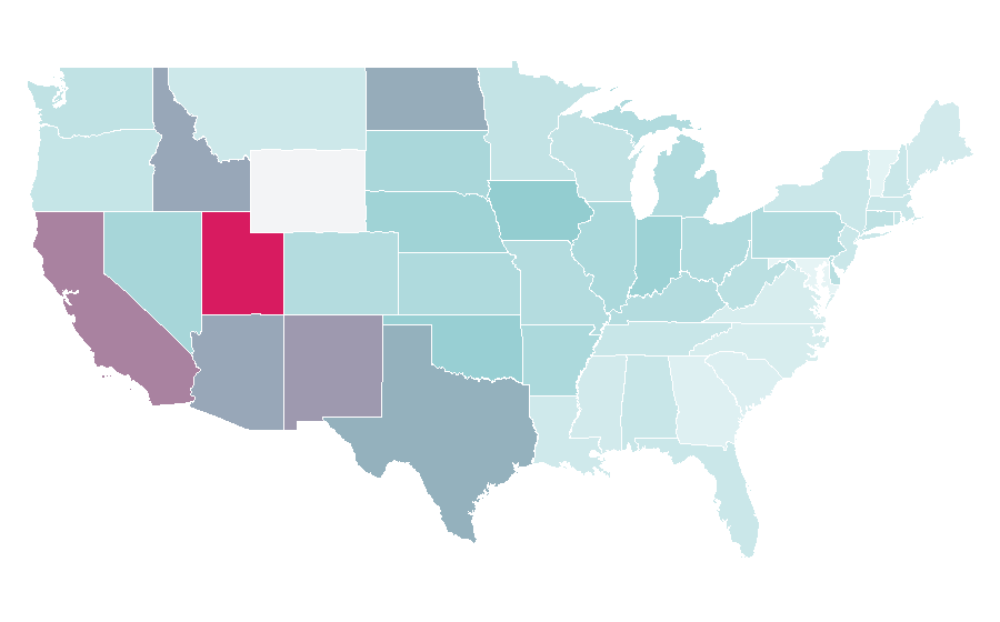 Affinity by region — Monsters University, United States