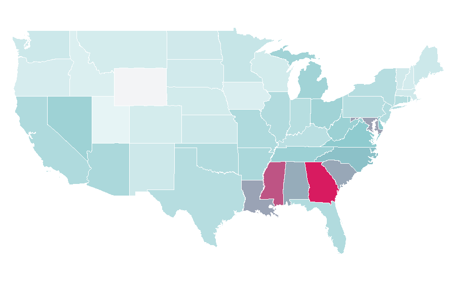 Affinity by region — Montell Jordan, United States