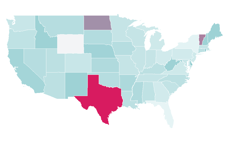 Affinity by region — Monterrey Institute of Technology and Higher Education, United States