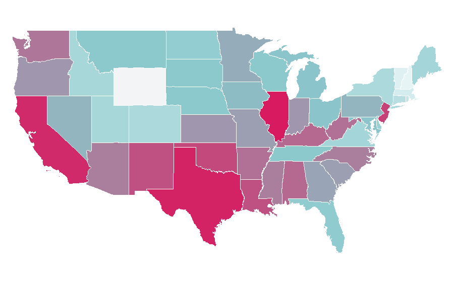 Affinité par région — Month, États-Unis