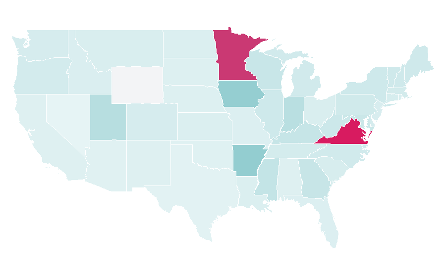 Affinity by region — Monticello, United States