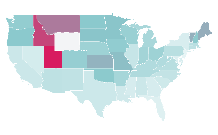 Affinity by region — Monty Python and the Holy Grail, United States