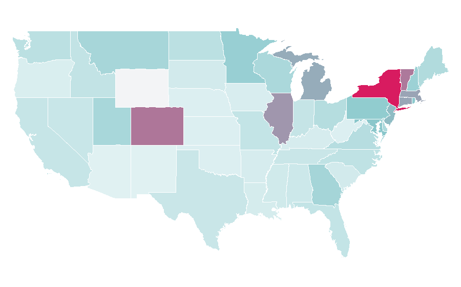 Affinity by region — Moon Boots, United States