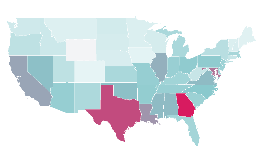 Affinity by region — Moon Walker, United States