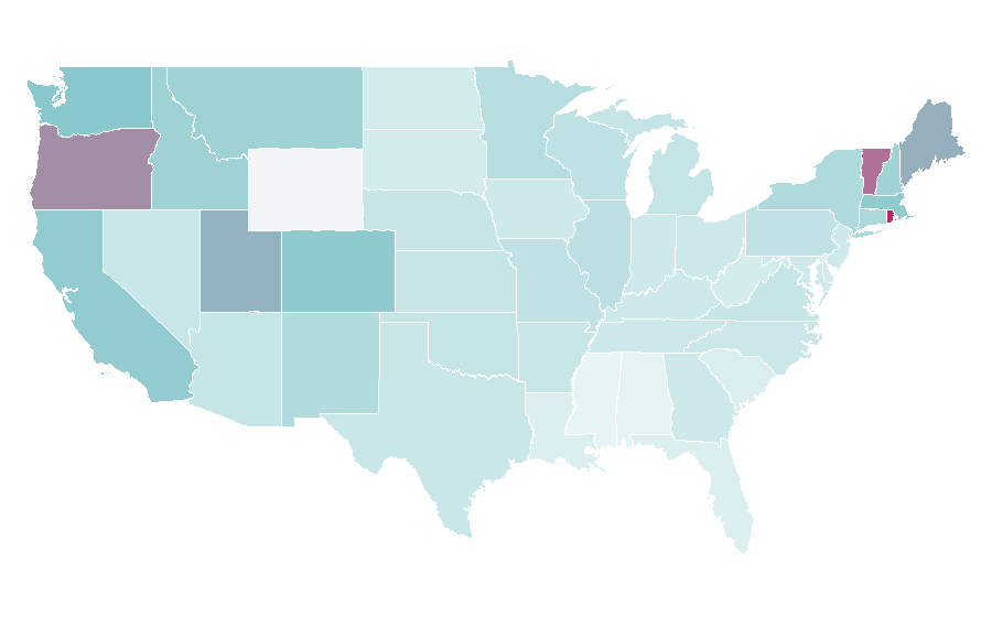Affinity by region — Moonrise Kingdom, United States