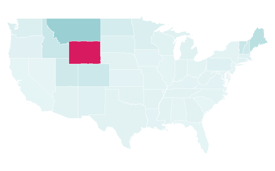 Affinity by region — Moose, United States