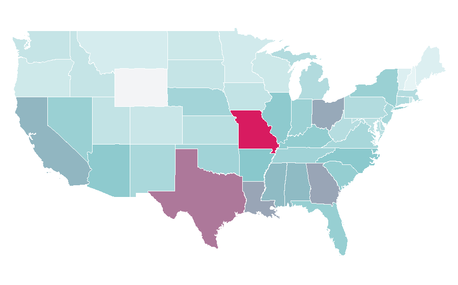 Affinity by region — M.O.P., United States