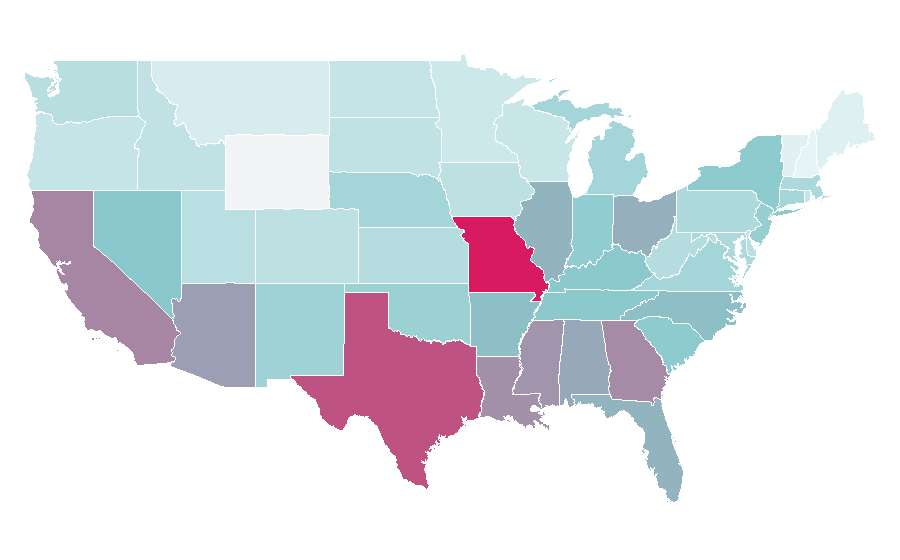 Affinity by region — Mop, United States