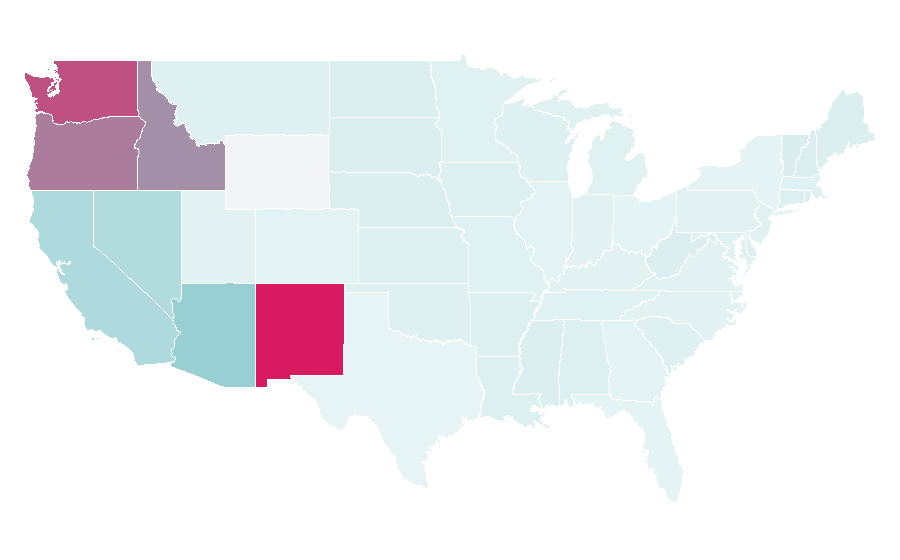 Affinity by region — Mor Furniture, United States