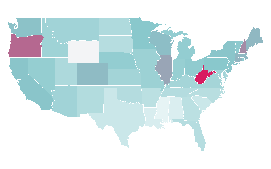 Affinity by region — Morgan Spurlock, United States
