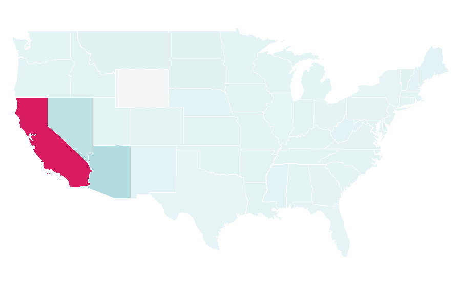 Affinity by region — Morongo Casino, Resort & Spa, United States
