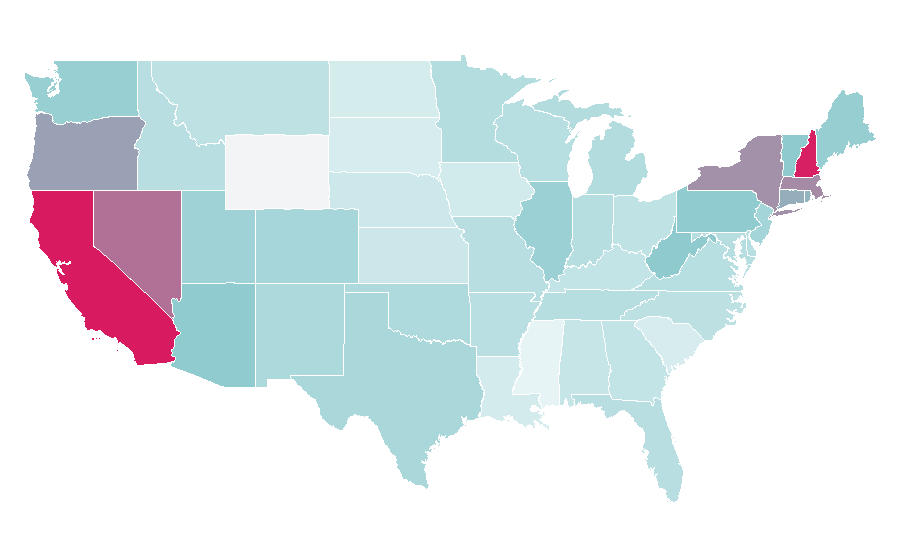Affinity by region — Morrissey, United States