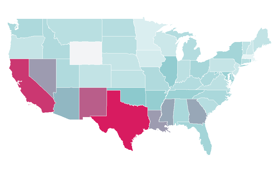 Affinity by region — Mortal Kombat (1992 video game), United States
