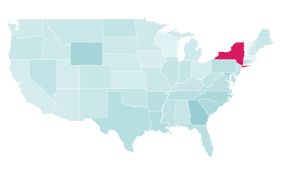 Affinity by region — Mortgage insurance, United States