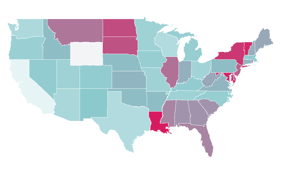 Affinity by region — Mortgage modification, United States