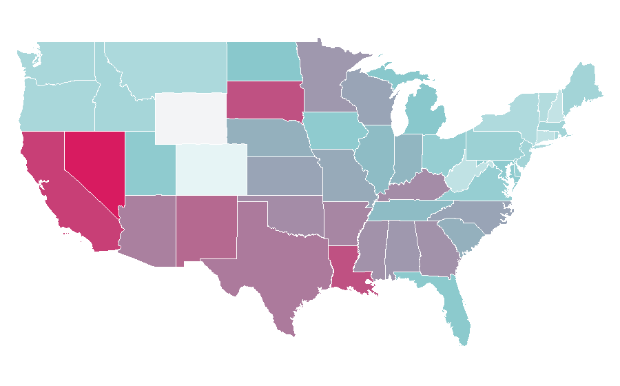 Affinity by region — Mosquito, United States