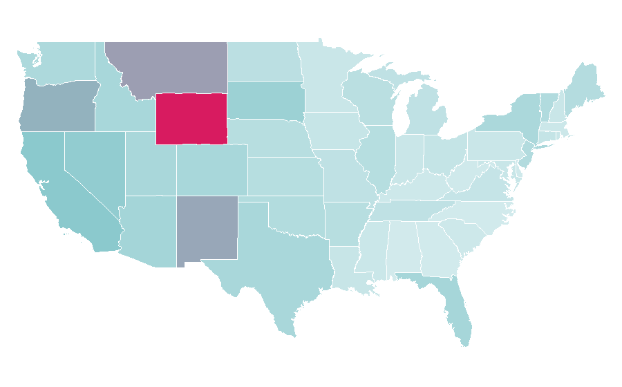 Affinity by region — Motel, United States