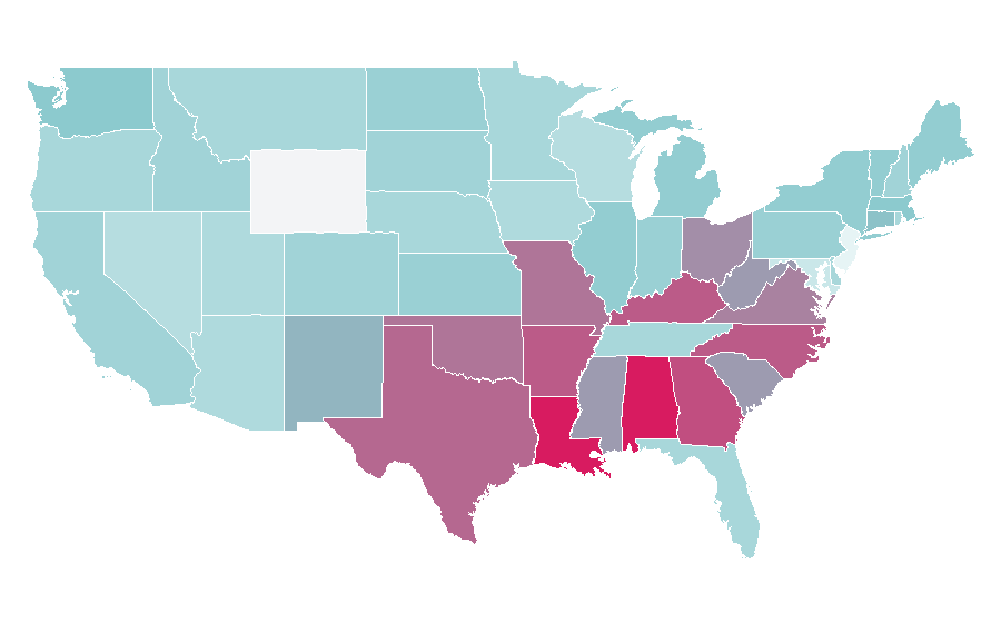 Affinity by region — Motion detector, United States