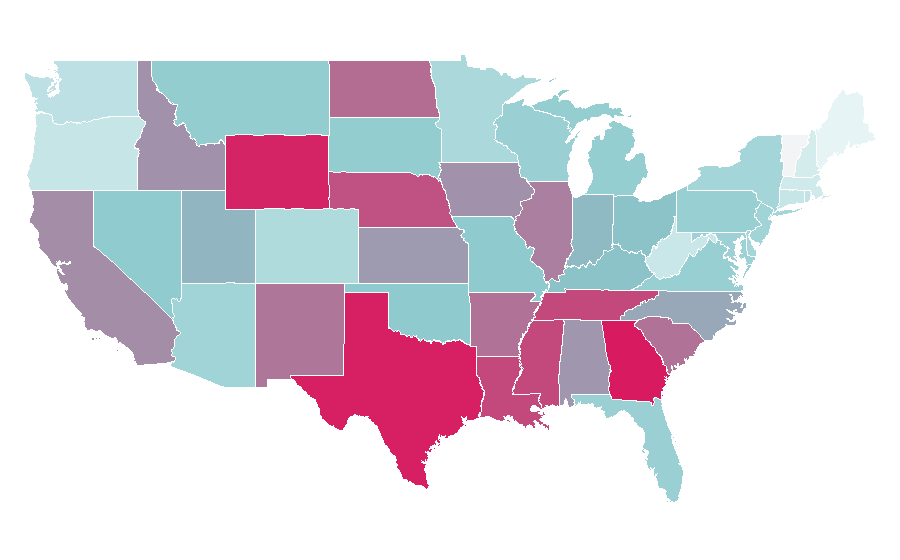 Affinity by region — Motive (TV series), United States