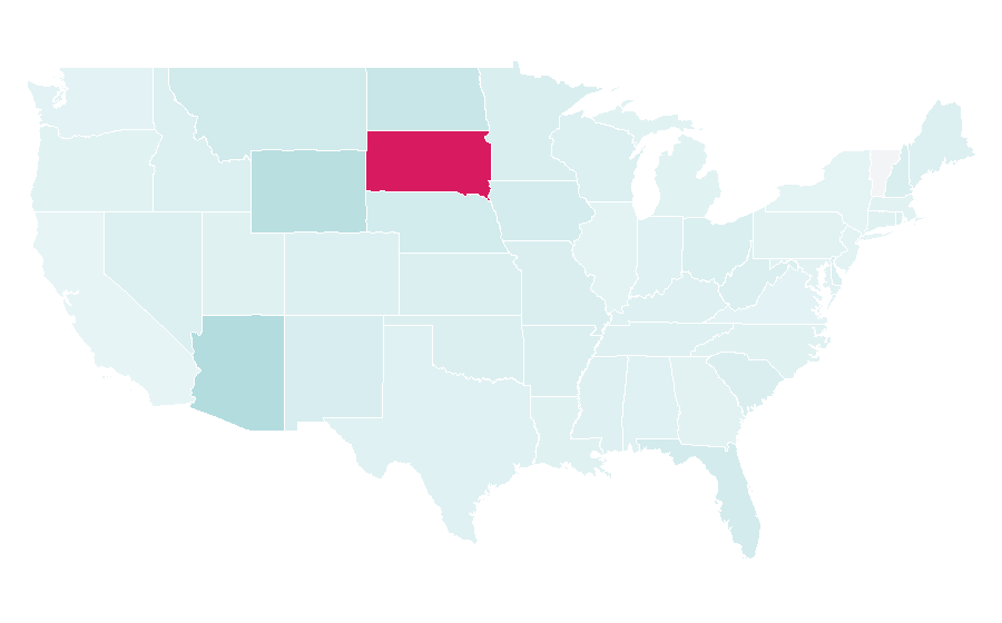 Affinity by region — Motorcycle rally, United States