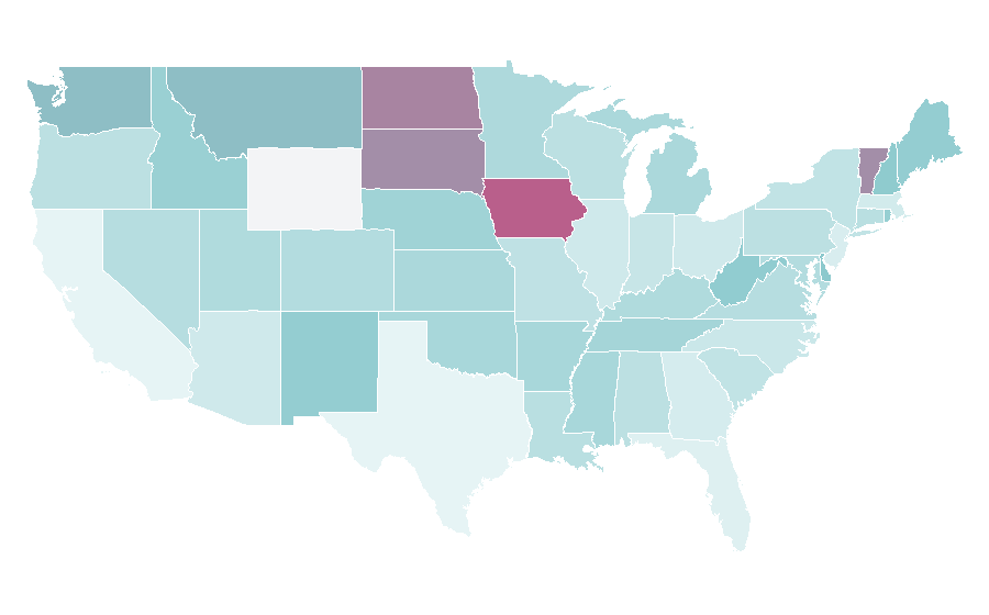 Affinity by region — Motorcycle safety, United States
