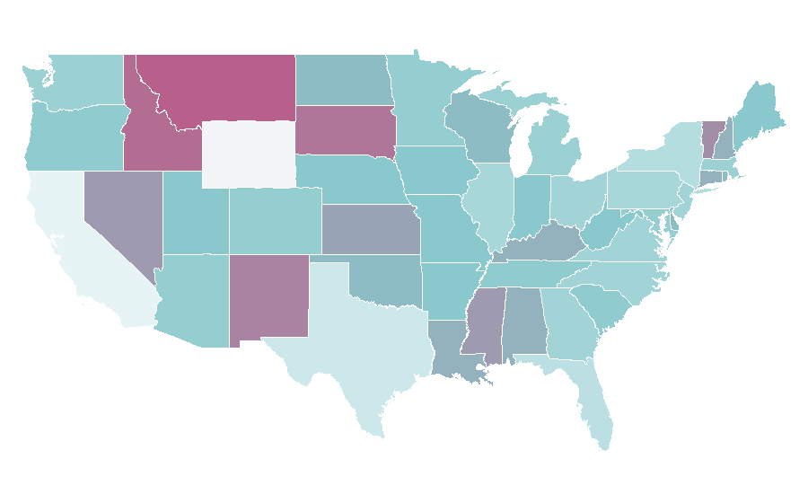 Affinity by region — Motorcycle speedway, United States