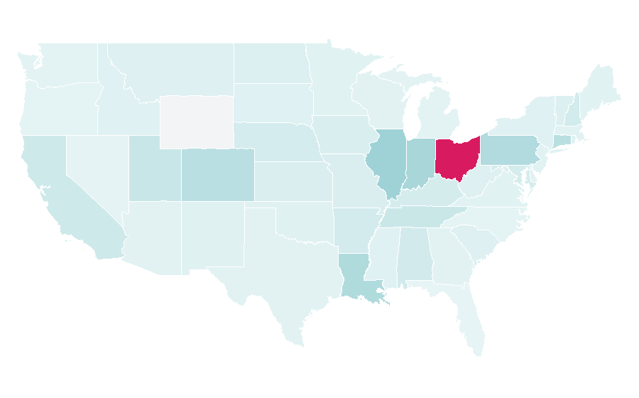 Affinity by region — Mount Carmel, United States