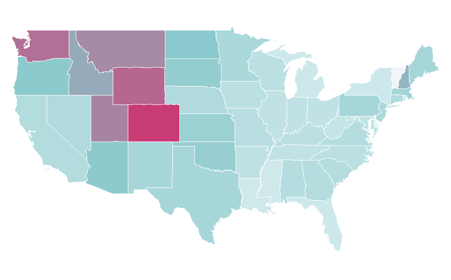Affinity by region — Mount Everest, United States