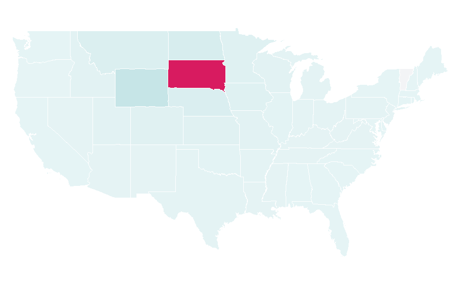 Affinity by region — Mount Rushmore, United States