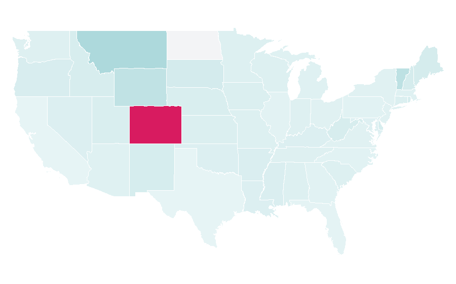 Affinity by region — Mountain film, United States