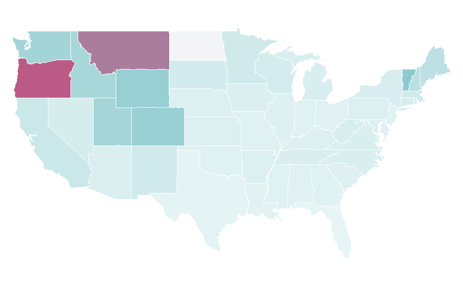 Affinity by region — Mountain Hardwear, United States